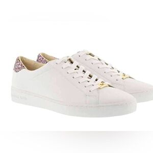 RARE find Michael Kors Irving Optic White Multi Sneaker